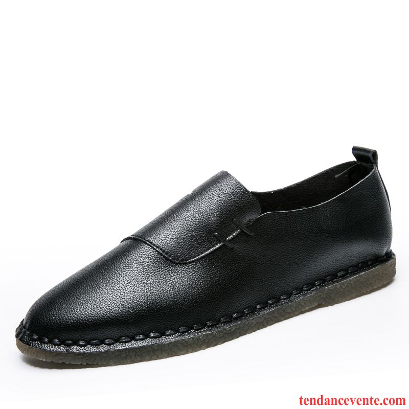 Mocassins Homme Paresseux Décontractée Derbies Tendance Tous Les Assortis Slip-on Gris