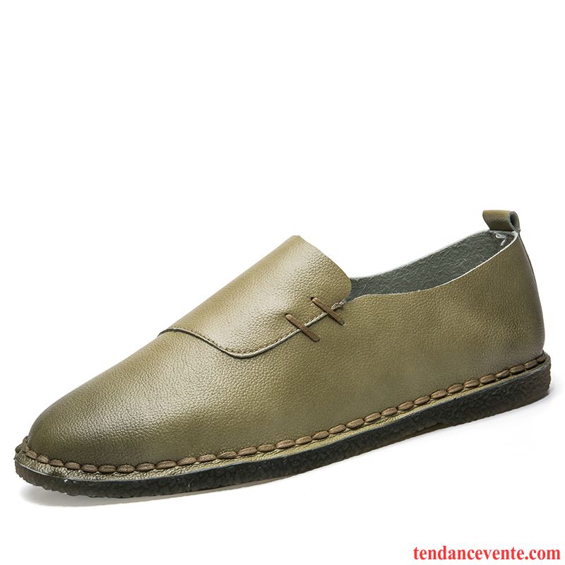 Mocassins Homme Paresseux Décontractée Derbies Tendance Tous Les Assortis Slip-on Gris