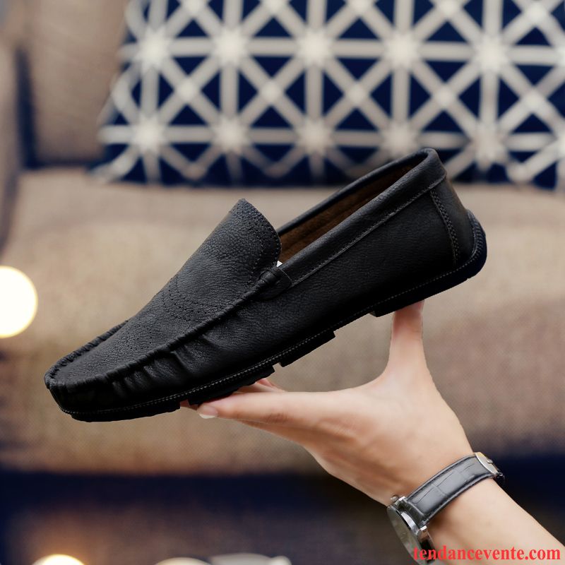 Mocassins Homme Tendance Tous Les Assortis Derbies Été Slip-on Décontractée Gris