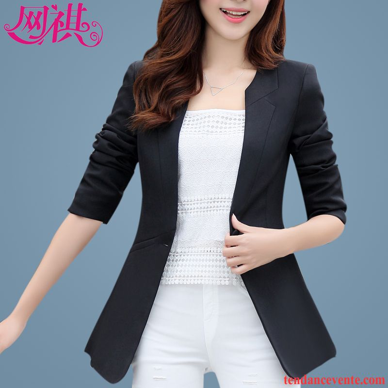 Model De Blazer Pour Femme Slim Longues Printemps Pardessus Blazer Dame Une Veste Femme Vêtements D'hiver Décontractée L'automne Court Bronzer