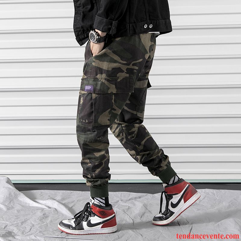 Pantalon Cargo Homme Beau Tendance Étudiant Bureau Harlan Baggy Gris