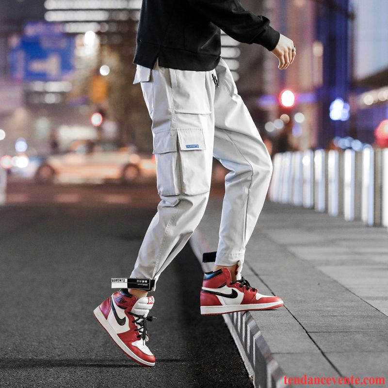 Pantalon Cargo Homme Harlan L'automne Tendance Étudiant Bureau Décontractée Rouge
