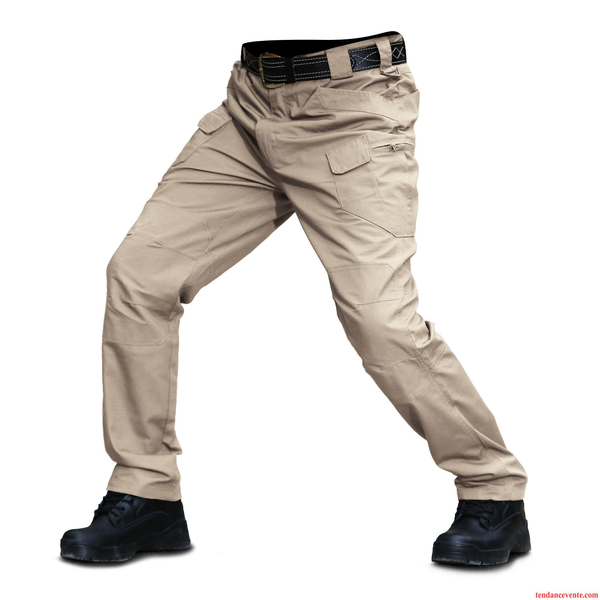 Pantalon Cargo Homme L'automne Beaucoup De Plein Air Bureau Slim Printemps Noir