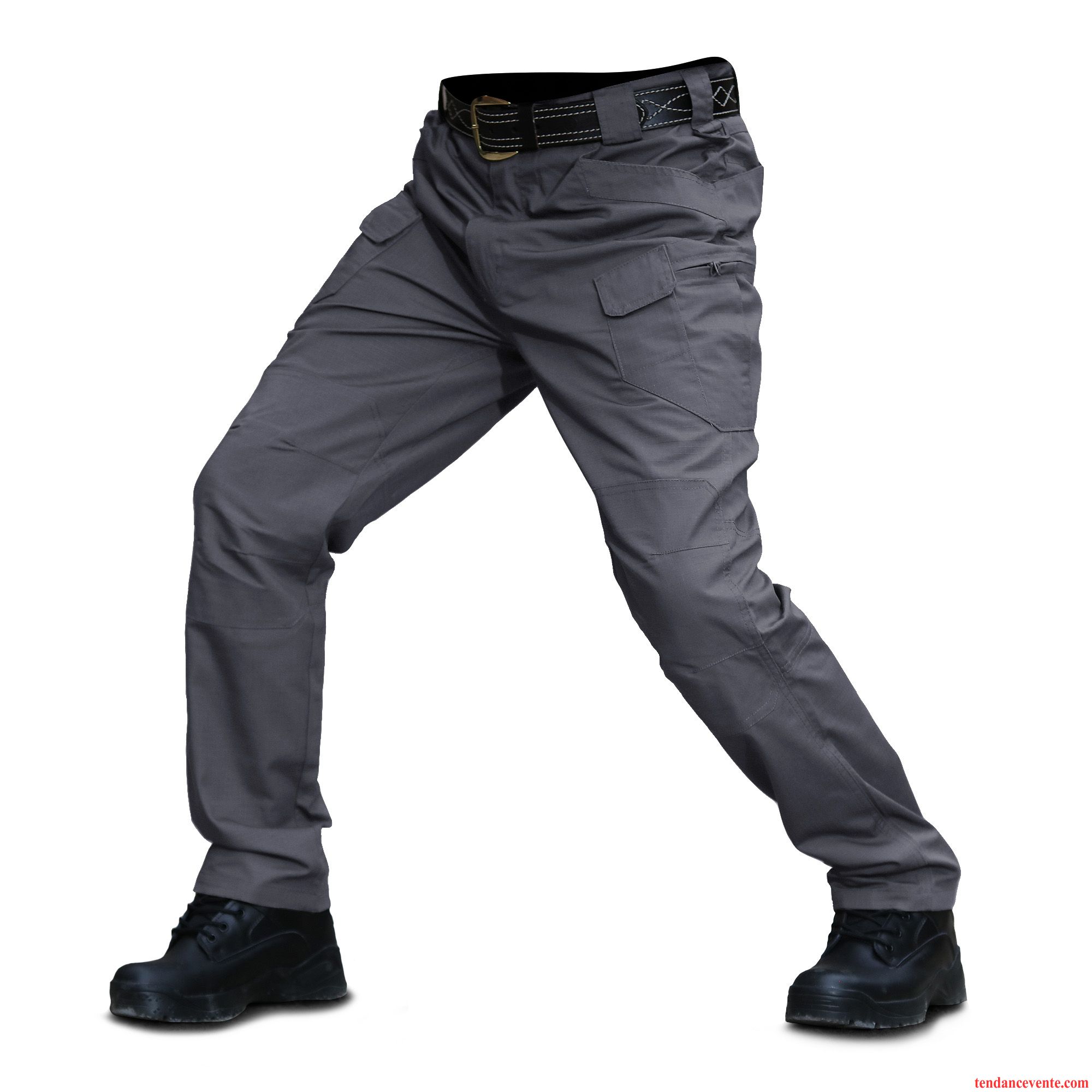 Pantalon Cargo Homme L'automne Beaucoup De Plein Air Bureau Slim Printemps Noir