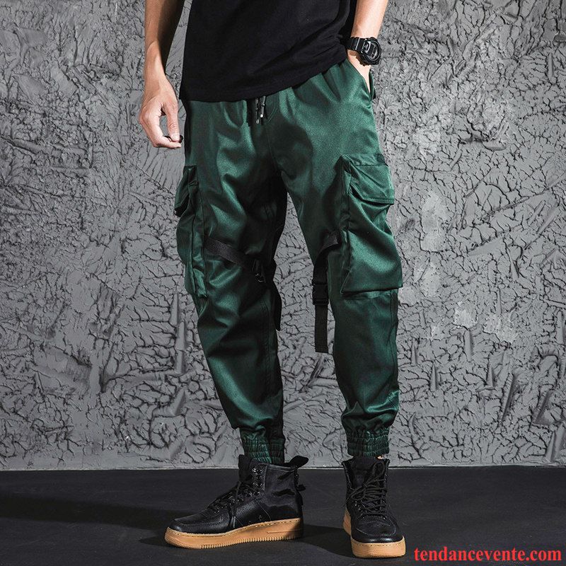 Pantalon Cargo Homme Légère Neuvième Pantalon Harlan Tendance Bureau Été Vert