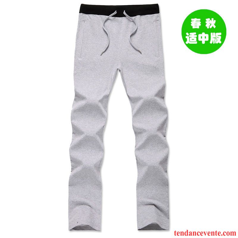 Pantalon Cigarette Homme Pantalon Hiver Baggy Renforcé Sport Plus De Velours Homme Jambe Droite Coton Bio L'automne Kaki Pas Cher