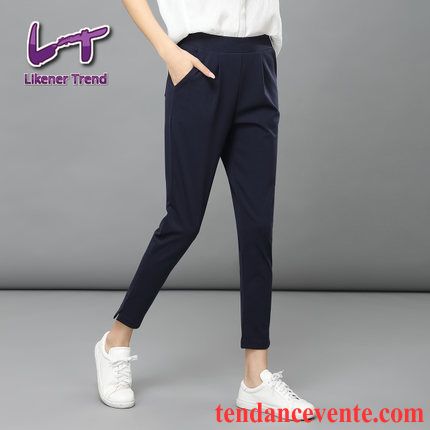 Pantalon Large Lin Femme Pantalon Taillissime Slim Hiver Extensible Noir Femme L'automne Élastique Maigre Cyan Vente