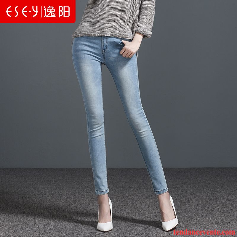 Pantalon Slim Femme Noir Noir Mince Hiver Pantalons Crayon Femme L'automne Slim Maigre Neige Vente