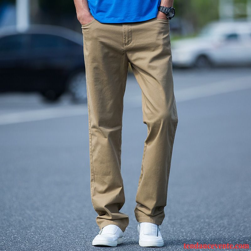 Pantalons Homme Coton Bio Légère Taillissime Extensible Baggy Été Gris