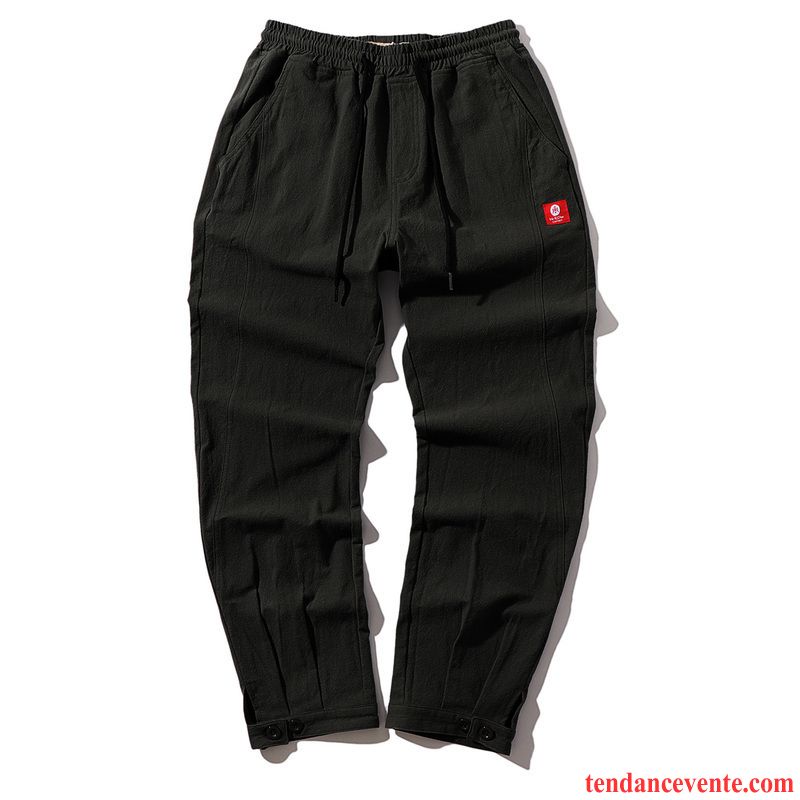 Pantalons Homme Sport Harlan Tendance Baggy Été Légère Noir