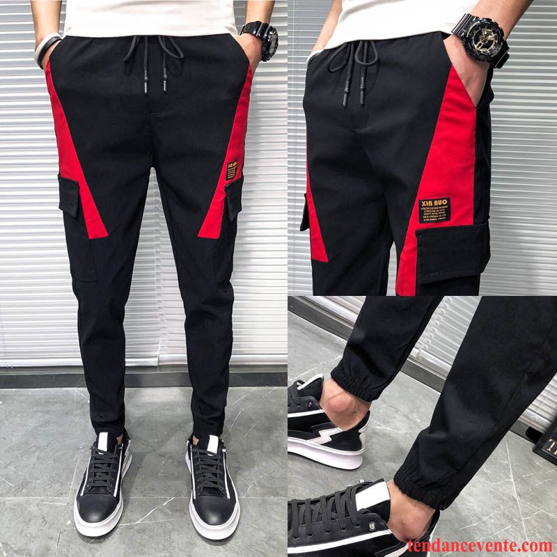 Pantalons Homme Tendance L'automne Rouge Gris