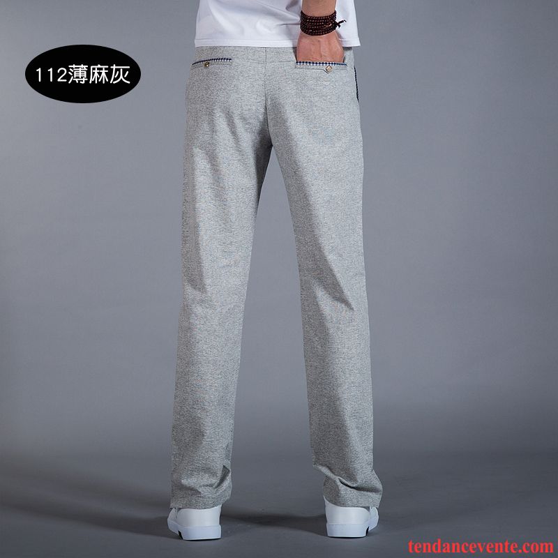 Pantalons Homme Tous Les Assortis Été Jeunesse Mode Légère Matelassé Gris