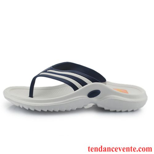 Pantoufle Homme Cuir Homme Plage Léger Tous Les Assortis Antidérapant Porter Mode Chaussons Pas Cher