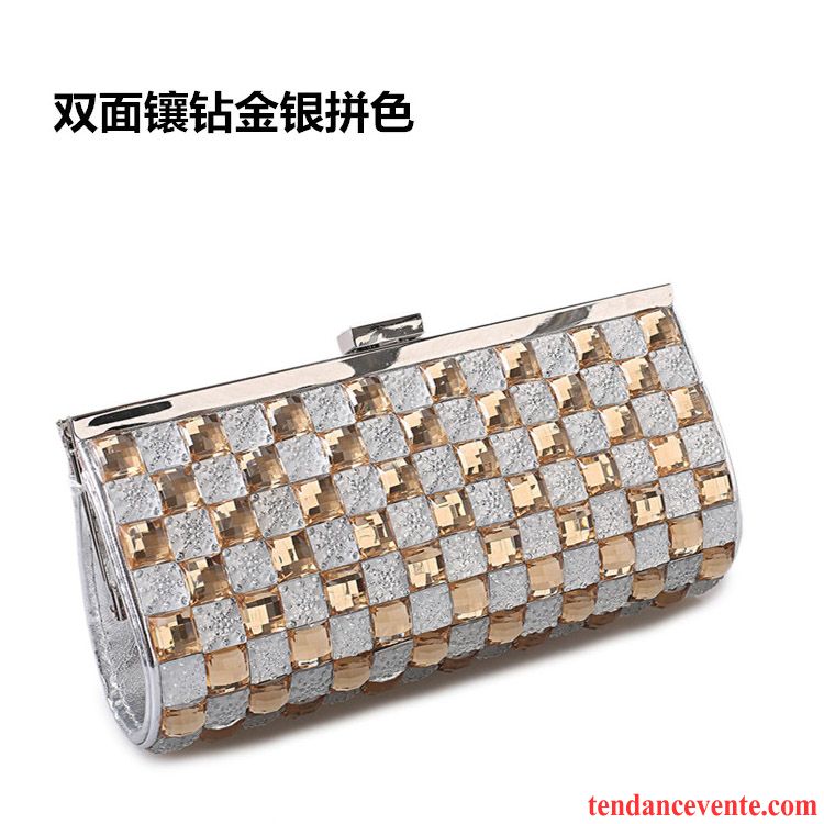 Portefeuille Femme Diamant Le Nouveau Europe Pochette Pierres De Strass Tendance Noir