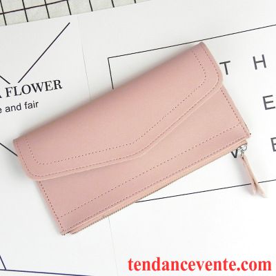 Portefeuille Femme Grande Capacité Long Section Mode Pochette Simple Portefeuilles Noir