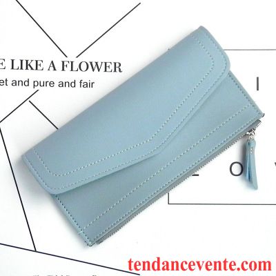 Portefeuille Femme Grande Capacité Long Section Mode Pochette Simple Portefeuilles Noir