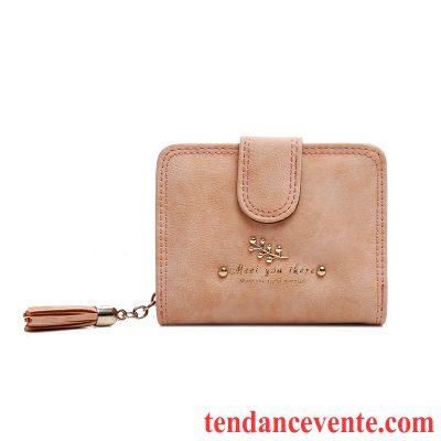 Portefeuille Femme Le Nouveau Longue Section Pochette Petit Fermeture Éclair Rose