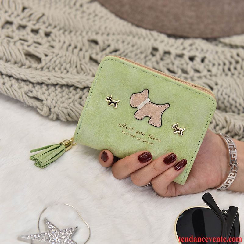 Portefeuille Femme Le Nouveau Longue Section Pochette Petit Fermeture Éclair Rose