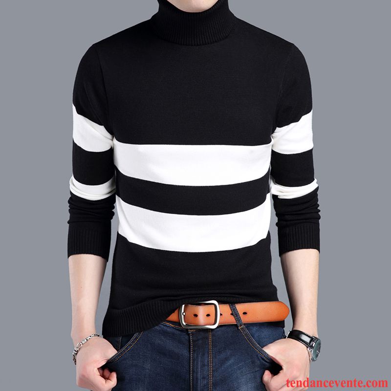 Pull Grande Taille Homme Pas Cher Pullovers Chauds Tricots En Maille Slim Longues Homme Tendance Haut Court Renforcé Hiver Jeunesse