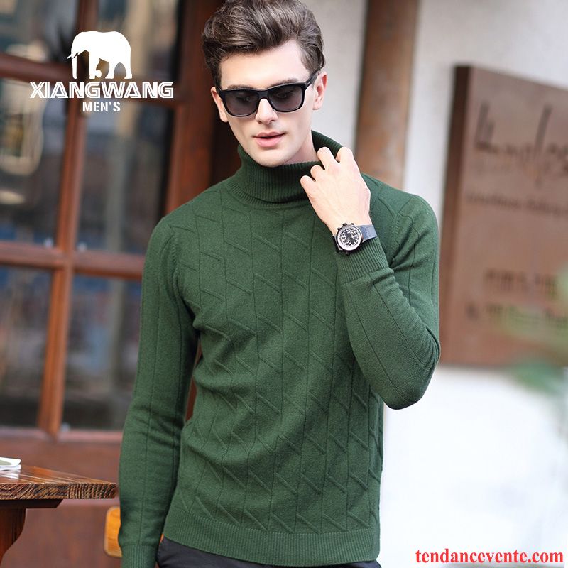 Pull Homme Mode Maille Haut Court Pullovers En Maille Jeunesse Renforcé Slim Homme La Laine Pur