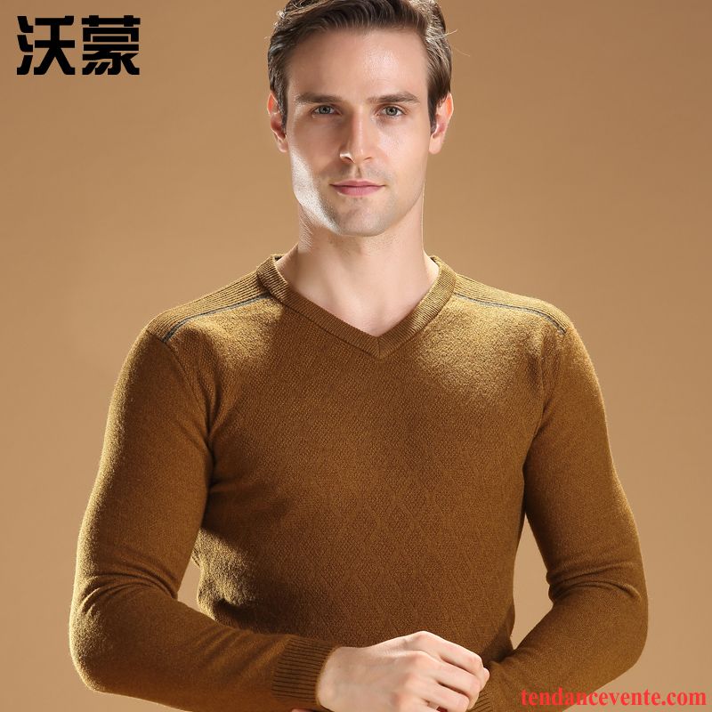 Pull Long Homme Homme Pur Hiver Pull Pure Bronzer