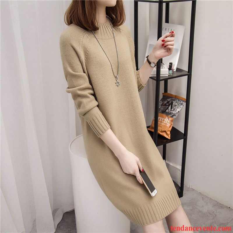 Pull Pas Cher Pour Femme Haut Court Longue Pull Femme Vêtements D'hiver Chemise En Bas Pullovers L'automne Baggy Tendance Longues