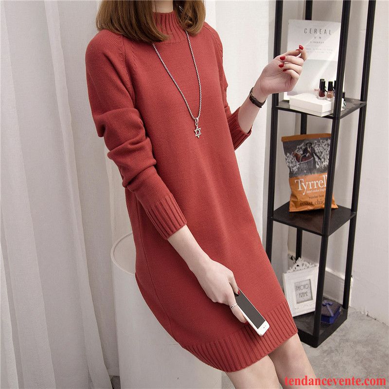 Pull Pas Cher Pour Femme Haut Court Longue Pull Femme Vêtements D'hiver Chemise En Bas Pullovers L'automne Baggy Tendance Longues