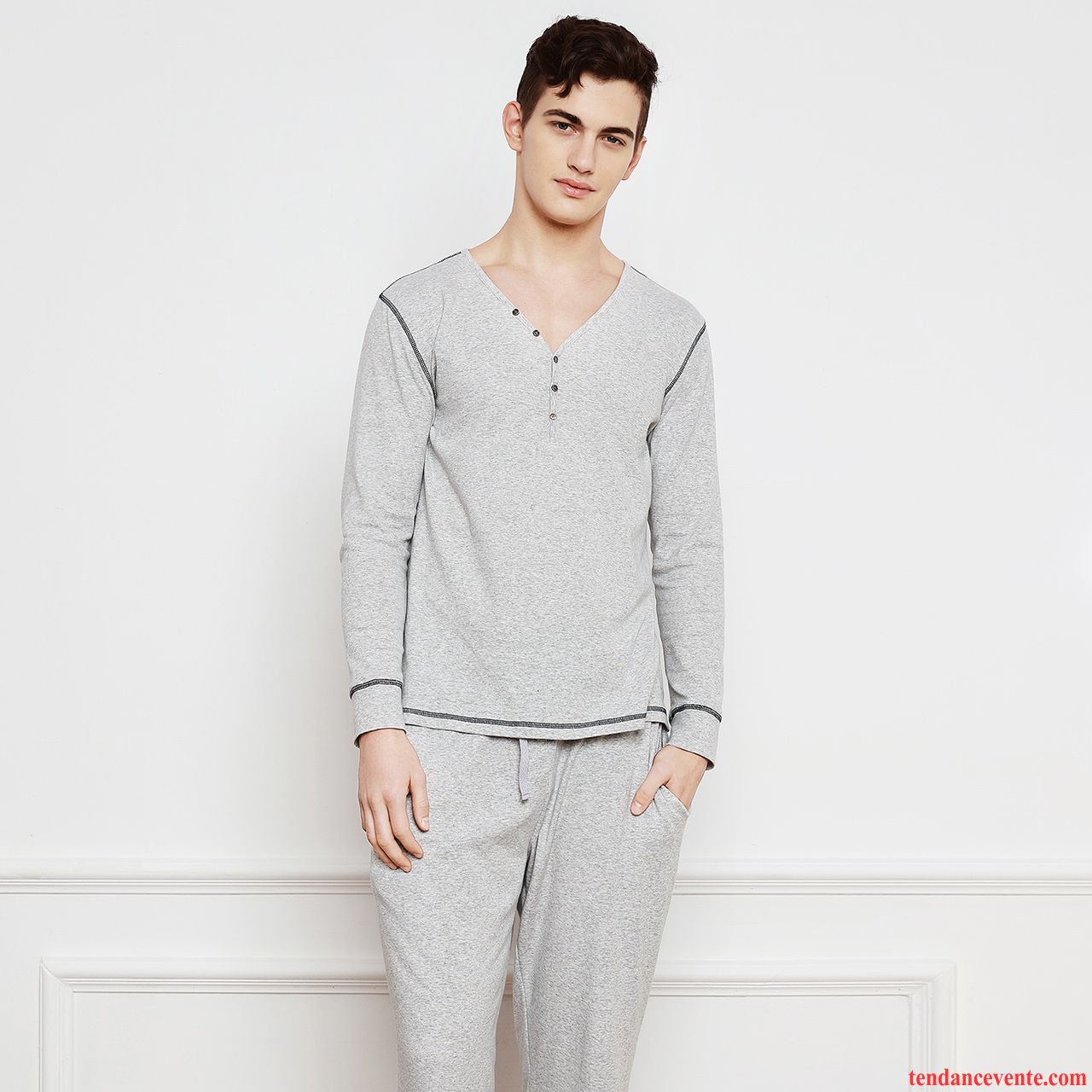 Pyjamas Humoristique Ensemble Matelassé Longues Homme L'automne Décontractée Outwear