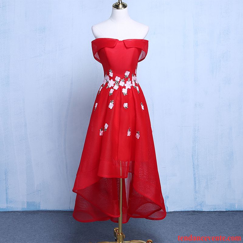 Robe Rouge Et Blanche Femme Longue Mode Robe Courte Hiver Femme L'automne Rouge