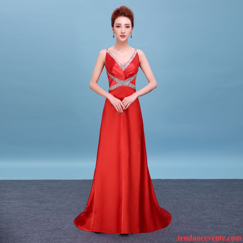 Robes Habillées Femme Hiver Slim L'automne Femme Longue Robe Rouge Taillissime Bisque
