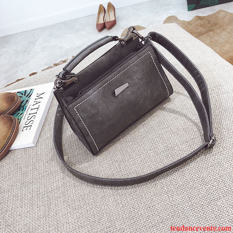 Sac À Bandoulière Femme All-match Le Nouveau Achats Portable Bien Rétro Marron