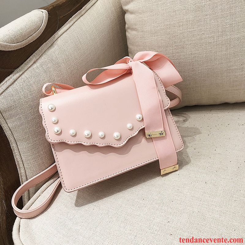 Sac À Bandoulière Femme Mode Tendance Frais Petit All-match Le Nouveau Rose