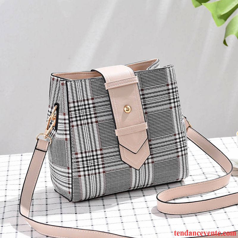 Sac À Bandoulière Femme Plaid Mode Ultra All-match Sac De Messager Le Nouveau