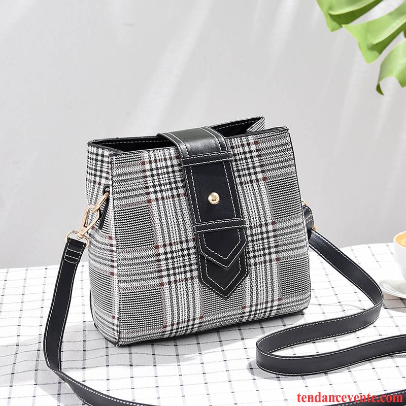 Sac À Bandoulière Femme Plaid Mode Ultra All-match Sac De Messager Le Nouveau