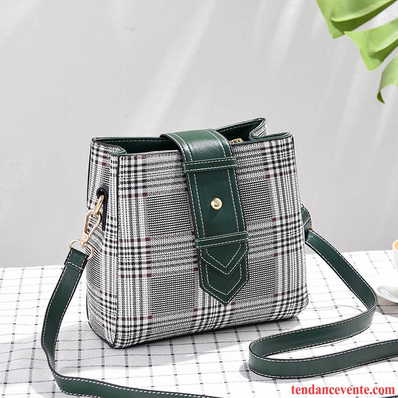 Sac À Bandoulière Femme Plaid Mode Ultra All-match Sac De Messager Le Nouveau