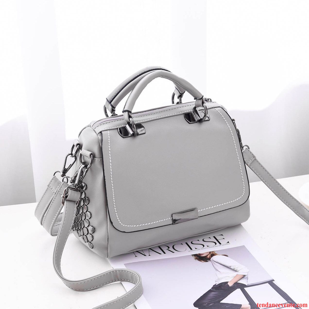 Sac À Bandoulière Femme Rétro Printemps Sac À Main All-match Sac Poitrine Petit Blanc