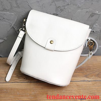 Sac À Bandoulière Femme Rétro Sac De Messager Le Nouveau Petit Original Cuir De Vache Vert Foncé