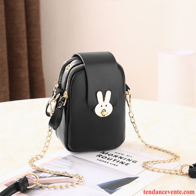 Sac À Bandoulière Femme Téléphone Portable All-match Été Mignonne Le Nouveau Lapin Blanc