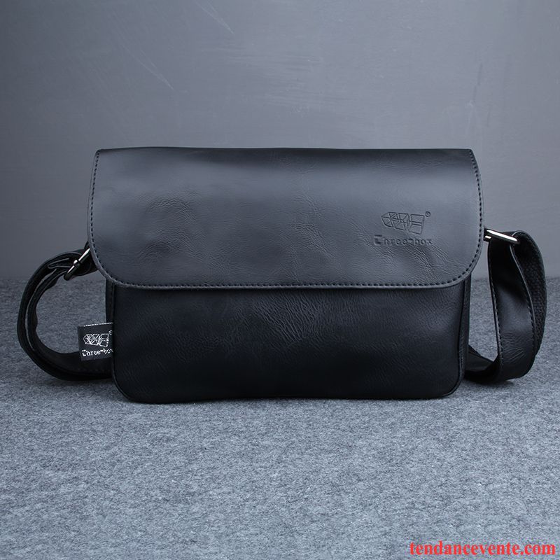 Sac À Bandoulière Homme Femme Mini Mode Sac De Messager Sacs À Bandoulière Petit Noir