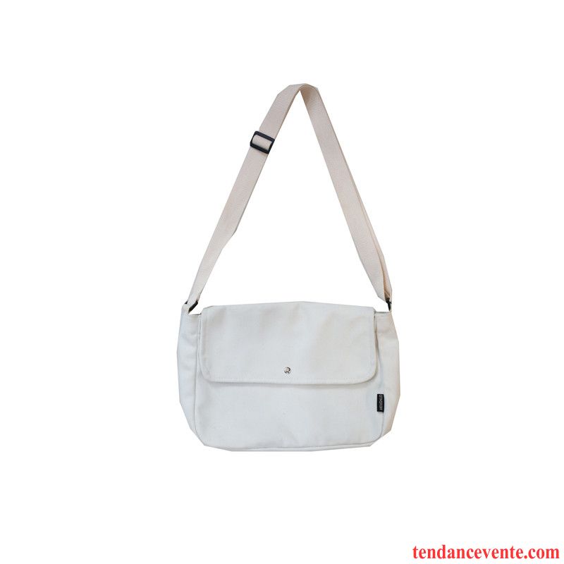 Sac À Bandoulière Homme Grande Capacité Art Simple Sacs À Bandoulière Tendance Femme Blanc