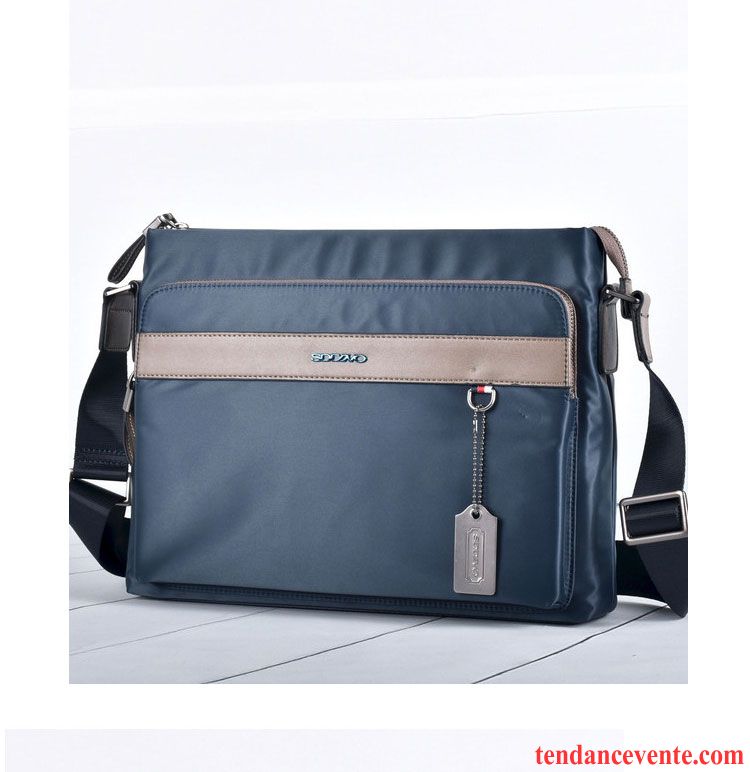 Sac À Bandoulière Homme Le Nouveau Toile Tissu Oxford Sacs À Bandoulière Sac De Messager Bleu