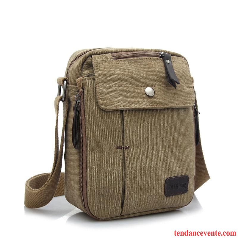 Sac À Bandoulière Homme Mini Loisir Téléphone Portable Sac À Dos Sac De Messager De Plein Air Noir