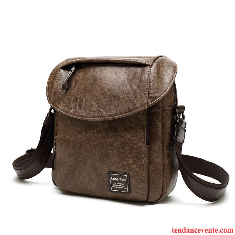 Sac À Bandoulière Homme Mode Sac De Messager Antivol Sacs À Bandoulière Loisir Sac À Dos Noir