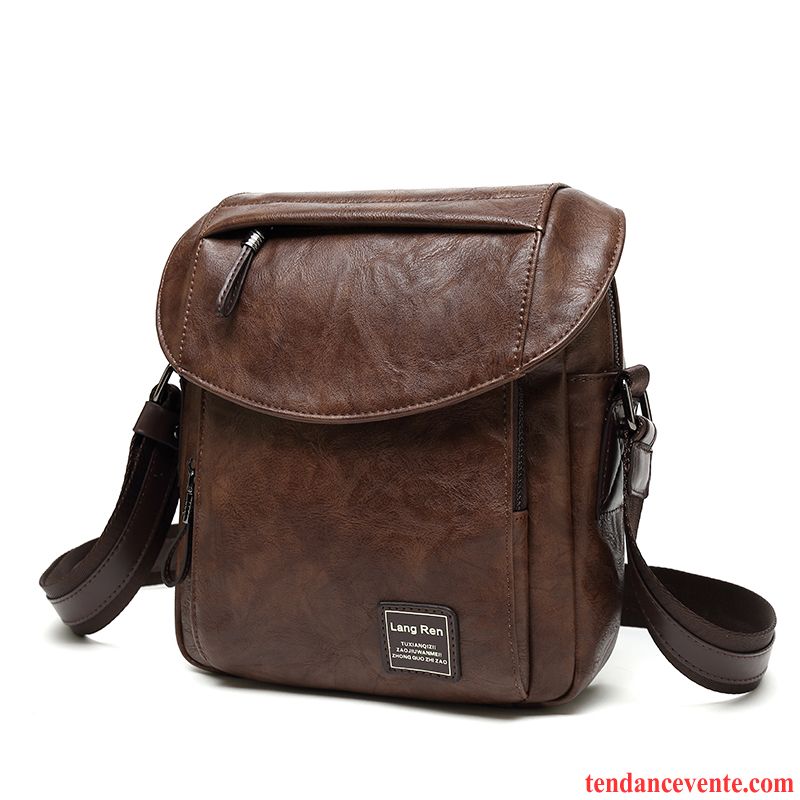 Sac À Bandoulière Homme Mode Sac De Messager Antivol Sacs À Bandoulière Loisir Sac À Dos Noir