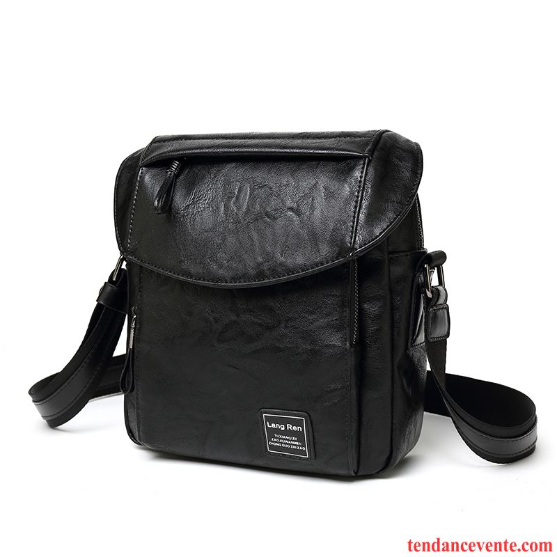 Sac À Bandoulière Homme Mode Sac De Messager Antivol Sacs À Bandoulière Loisir Sac À Dos Noir