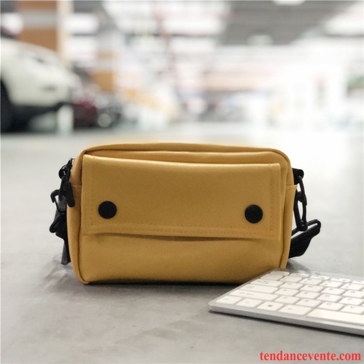 Sac À Bandoulière Homme Portefeuille Tendance Sac De Messager Femme Téléphone Portable Rue Jaune