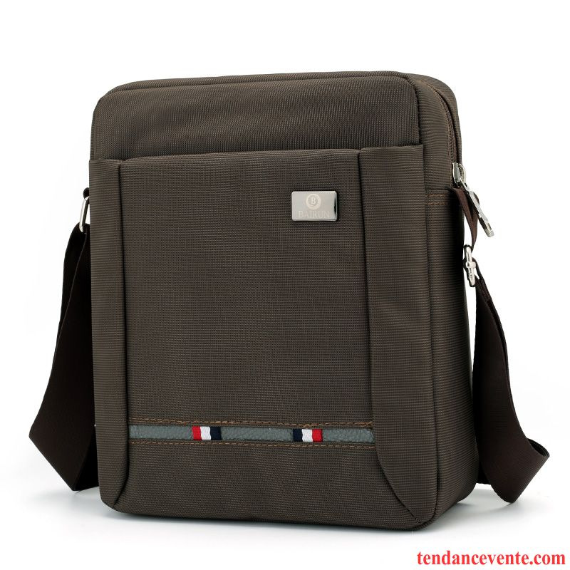 Sac À Bandoulière Homme Section Verticale Petit Étanche Sac À Dos Entreprise Loisir Bleu Marin