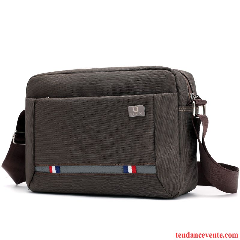 Sac À Bandoulière Homme Section Verticale Petit Étanche Sac À Dos Entreprise Loisir Bleu Marin