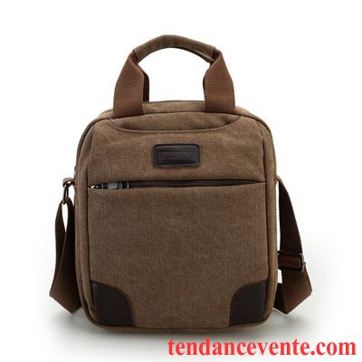 Sac À Bandoulière Homme Toile Sac De Messager Grande Capacité Le Nouveau Sacs À Bandoulière Rétro Noir