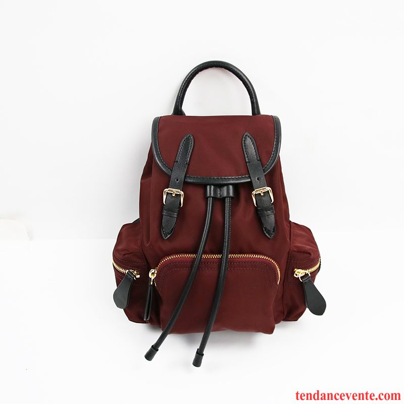 Sac À Dos Femme All-match Tendance Étanche Le Nouveau Loisir Bordeaux